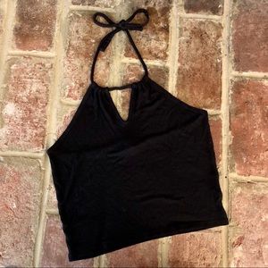 3 for $10•Cropped Keyhole Halter top